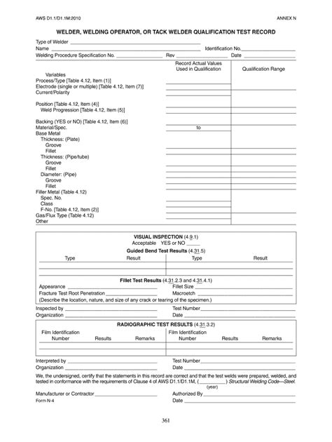 welding qualification form metal fabrication|professional welding certification.